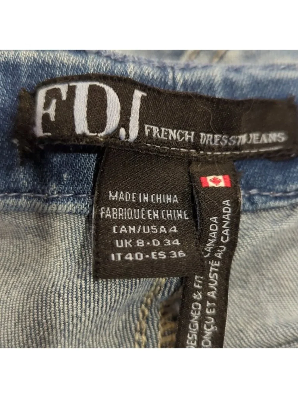 French Dressing Jeans with floral embroidery